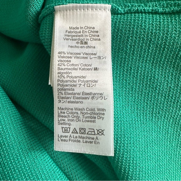 J.Crew Square-Neck Mini Sweater Dress in Bright Patina sz L - Picture 11 of 12